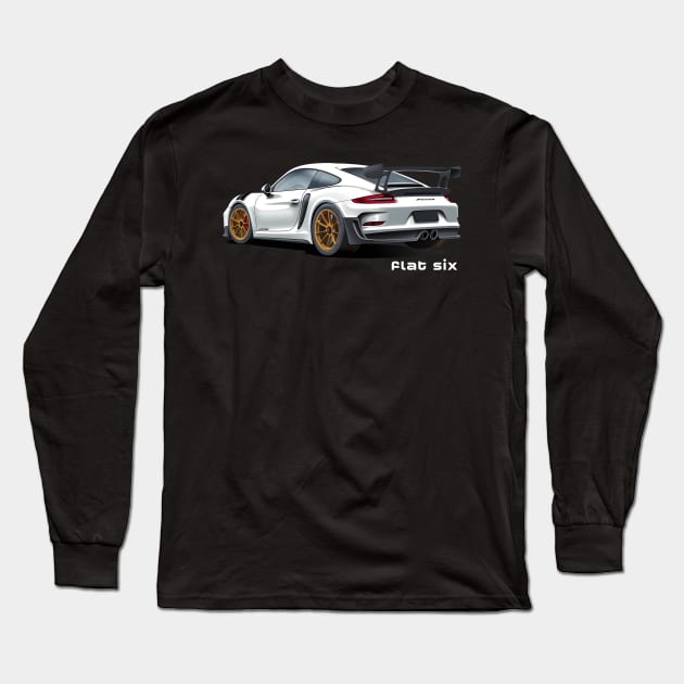 Flat Six Long Sleeve T-Shirt by Garage Buds